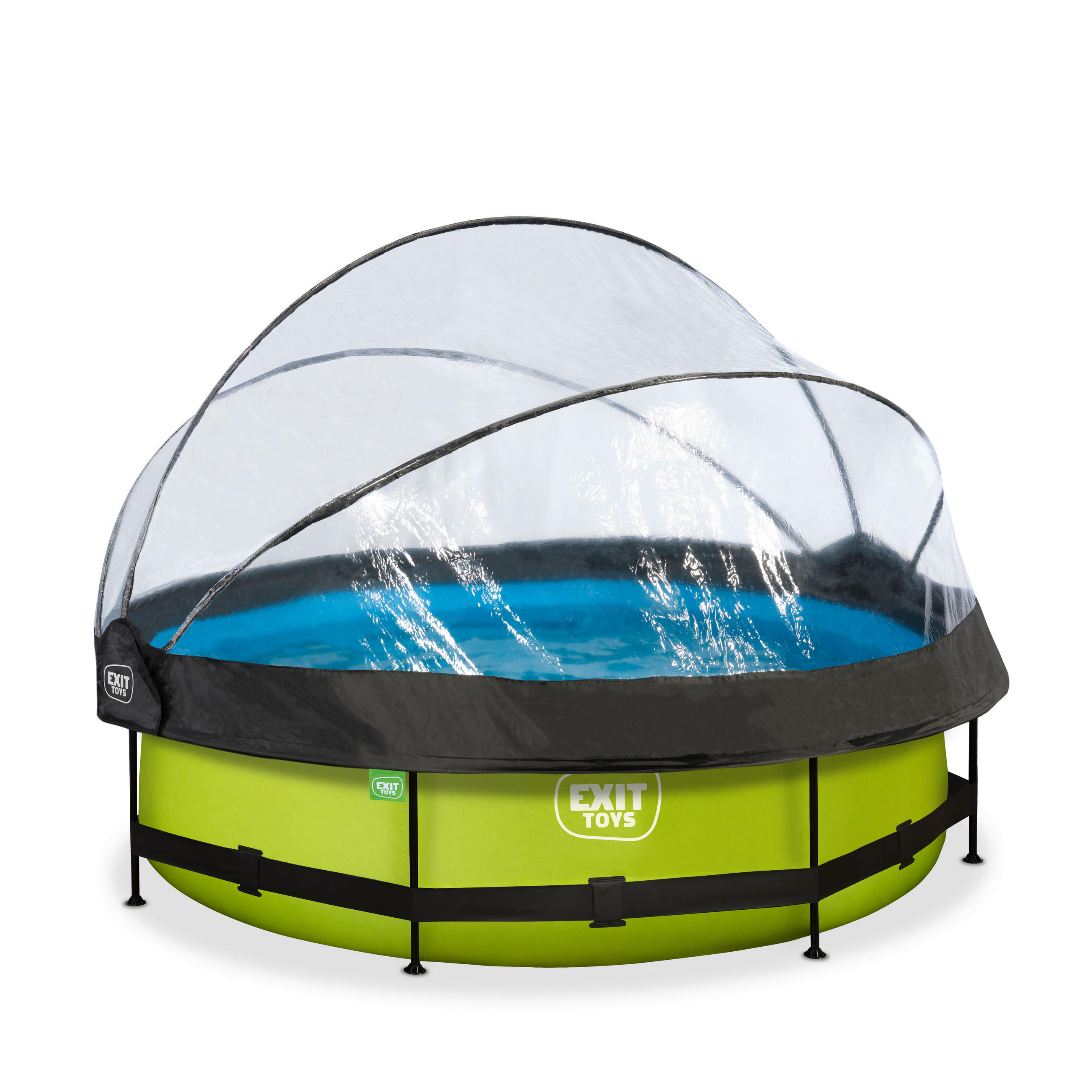 POOL-SET 320/220 cm  - Grün, KONVENTIONELL, Kunststoff (320/220cm) - EXIT Toys