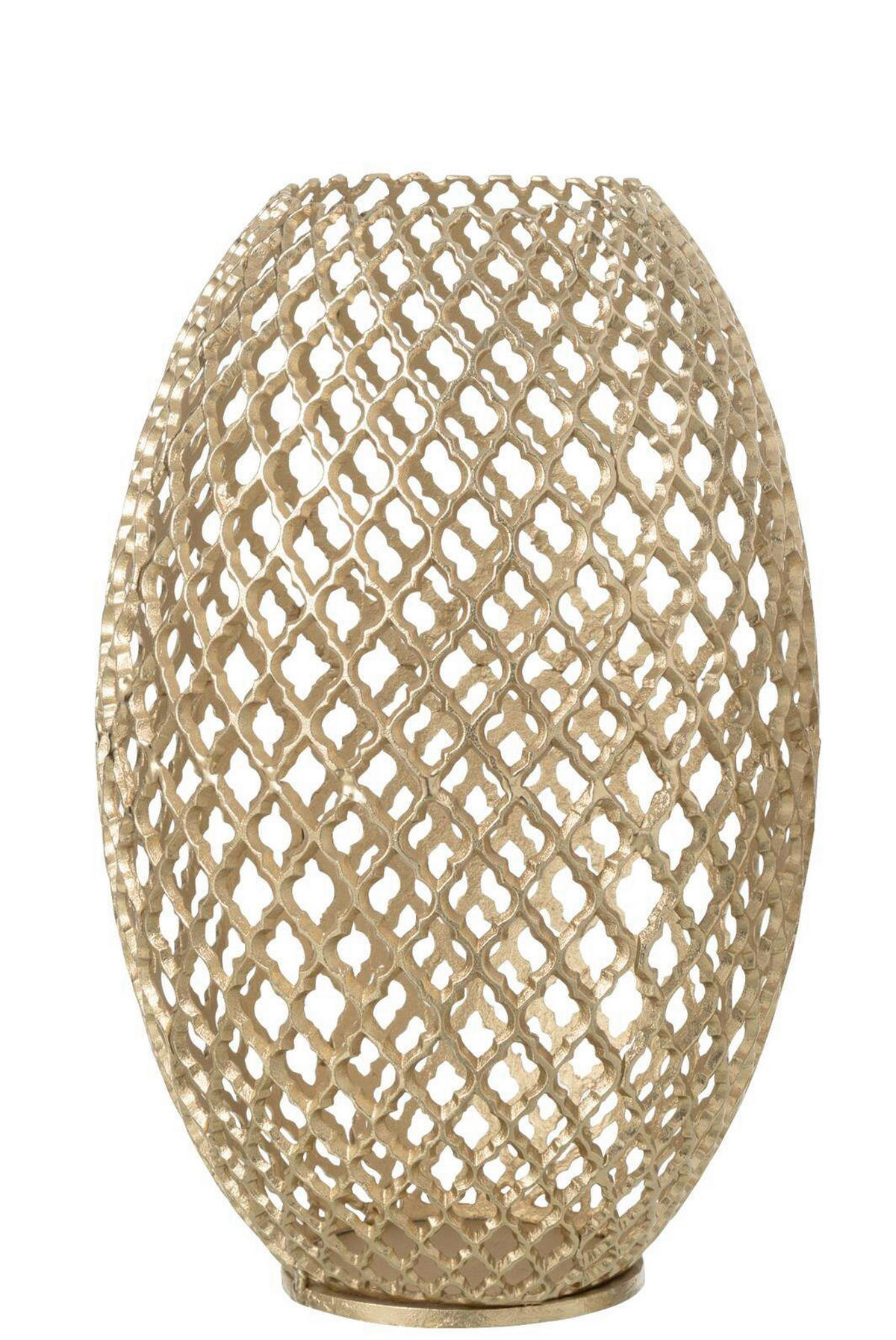 VASE  - Goldfarben, Basics, Metall (32/32/49cm) - Ambia Home