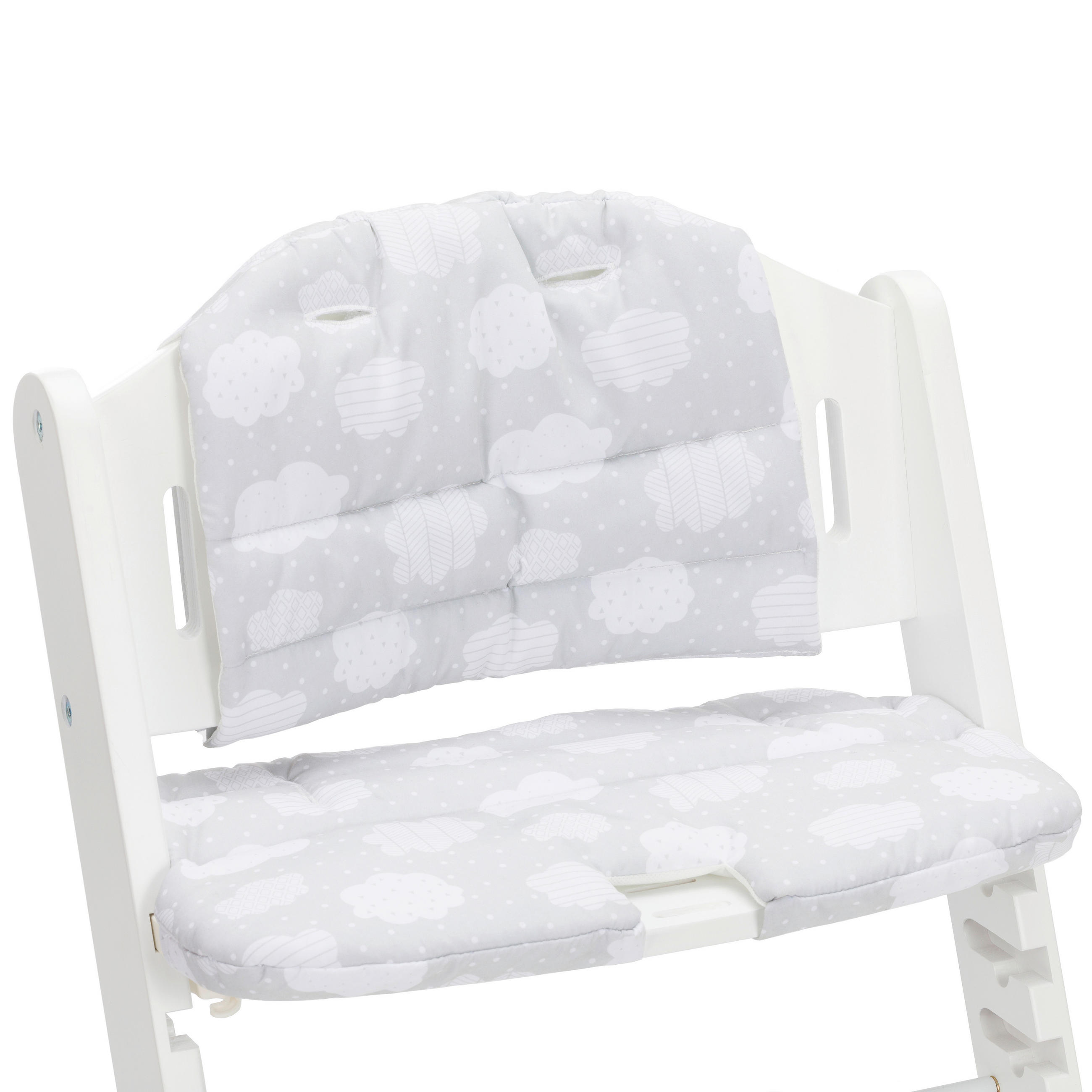 HOCHSTUHLEINLAGE Pia  - Hellgrau/Weiß, Basics, Textil - Fillikid