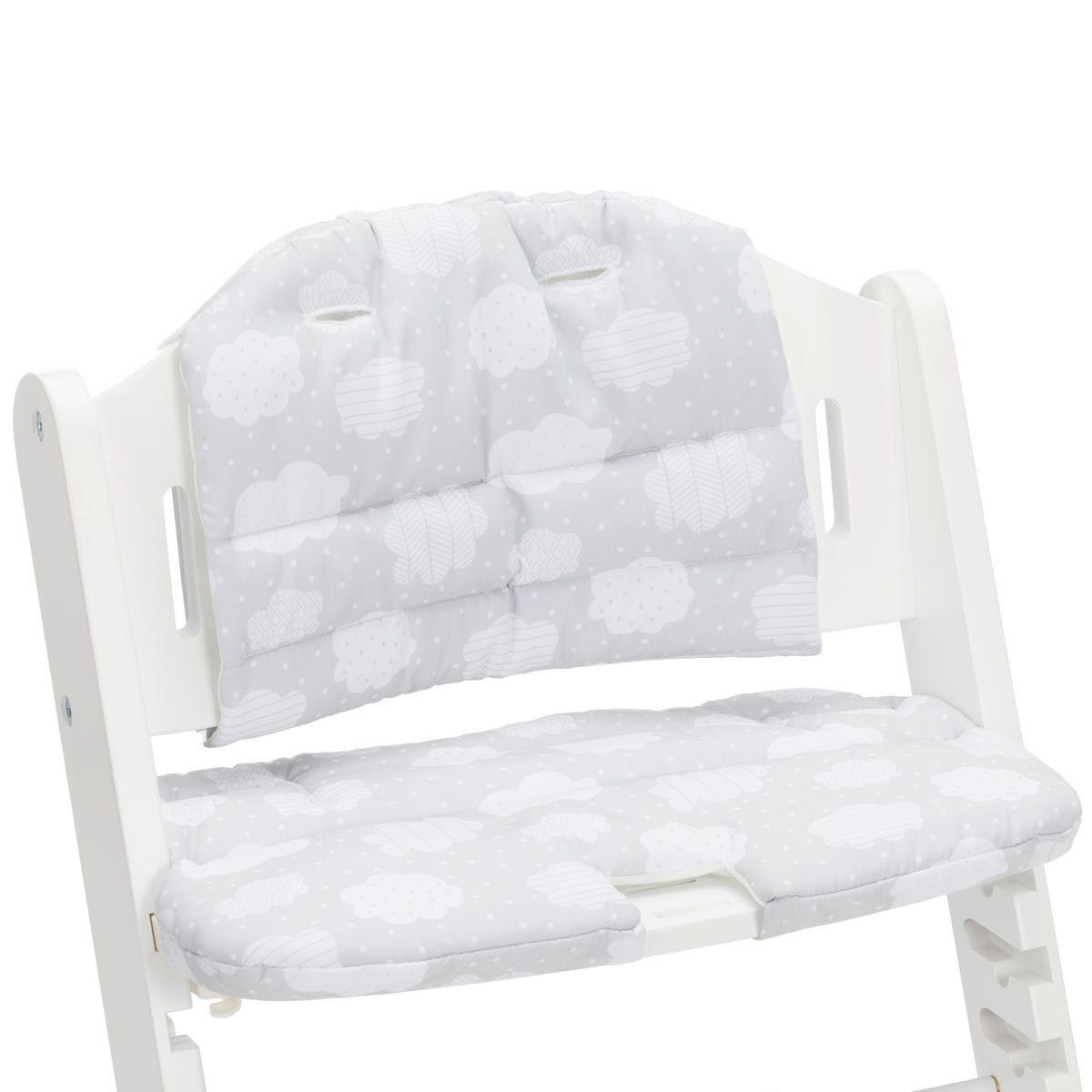 HOCHSTUHLEINLAGE Pia  - Hellgrau/Weiß, Basics, Textil - Fillikid