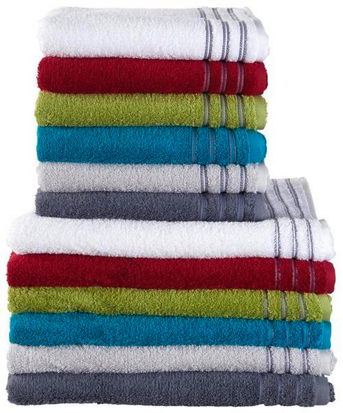 DUSCHTUCH Grossetto 67/140 cm  - Rot, Basics, Textil (67/140cm) - Vossen