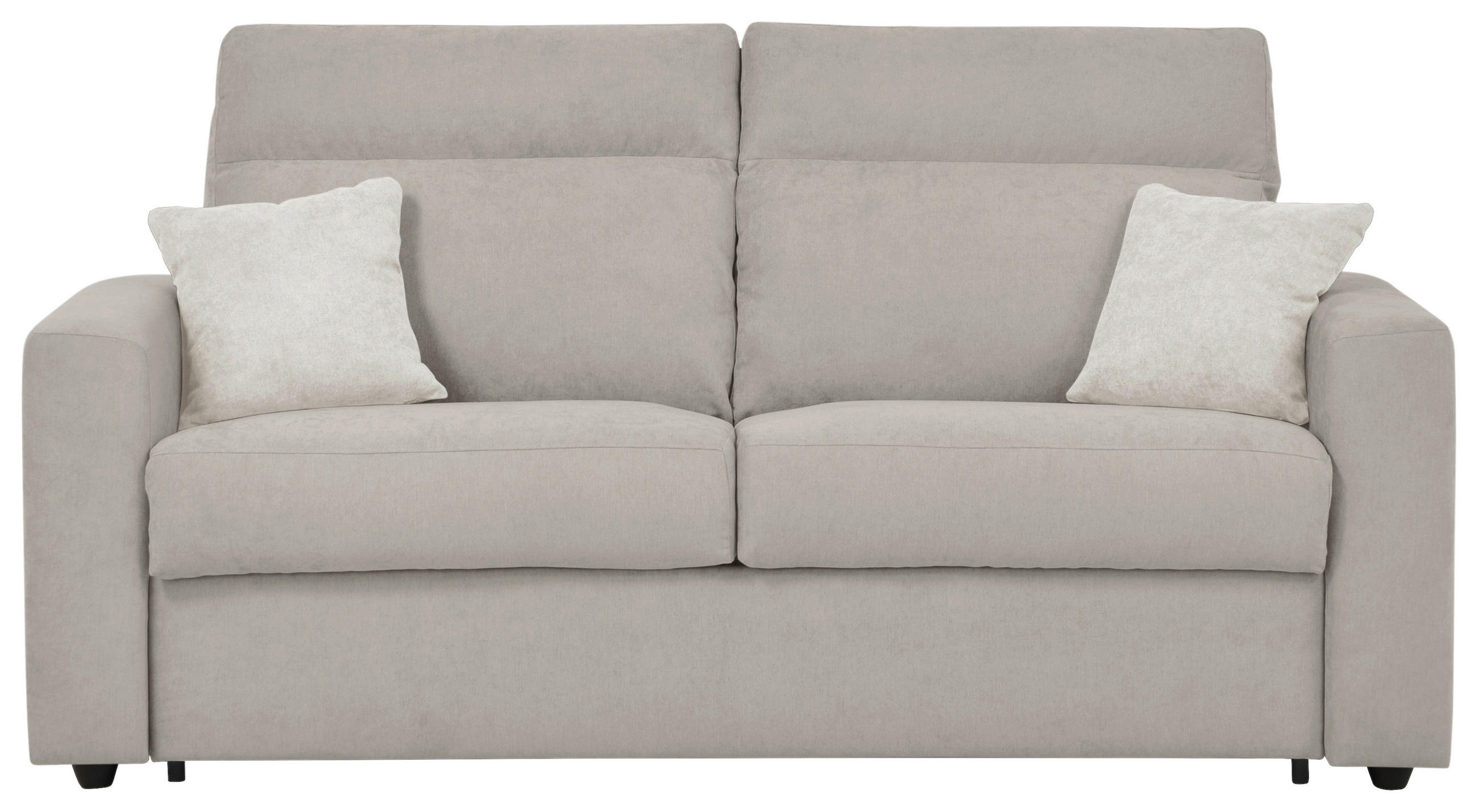 SCHLAFSOFA Mikrofaser Beige  - Beige/Creme, KONVENTIONELL, Kunststoff/Textil (186/101/101cm) - Carryhome