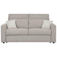 SCHLAFSOFA Mikrofaser Beige  - Beige/Creme, KONVENTIONELL, Kunststoff/Textil (186/101/101cm) - Carryhome