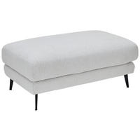 HOCKER Struktur Beige  - Beige/Schwarz, KONVENTIONELL, Textil/Metall (109/47/65cm) - Cantus