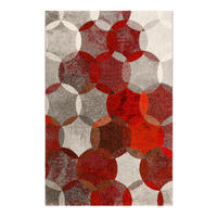 WEBTEPPICH 133/200 cm ESP-21627-112 Rot, Dunkelrot, Weinrot, Rotbraun  - Rotbraun/Rot, KONVENTIONELL, Textil (133/200cm) - Esprit