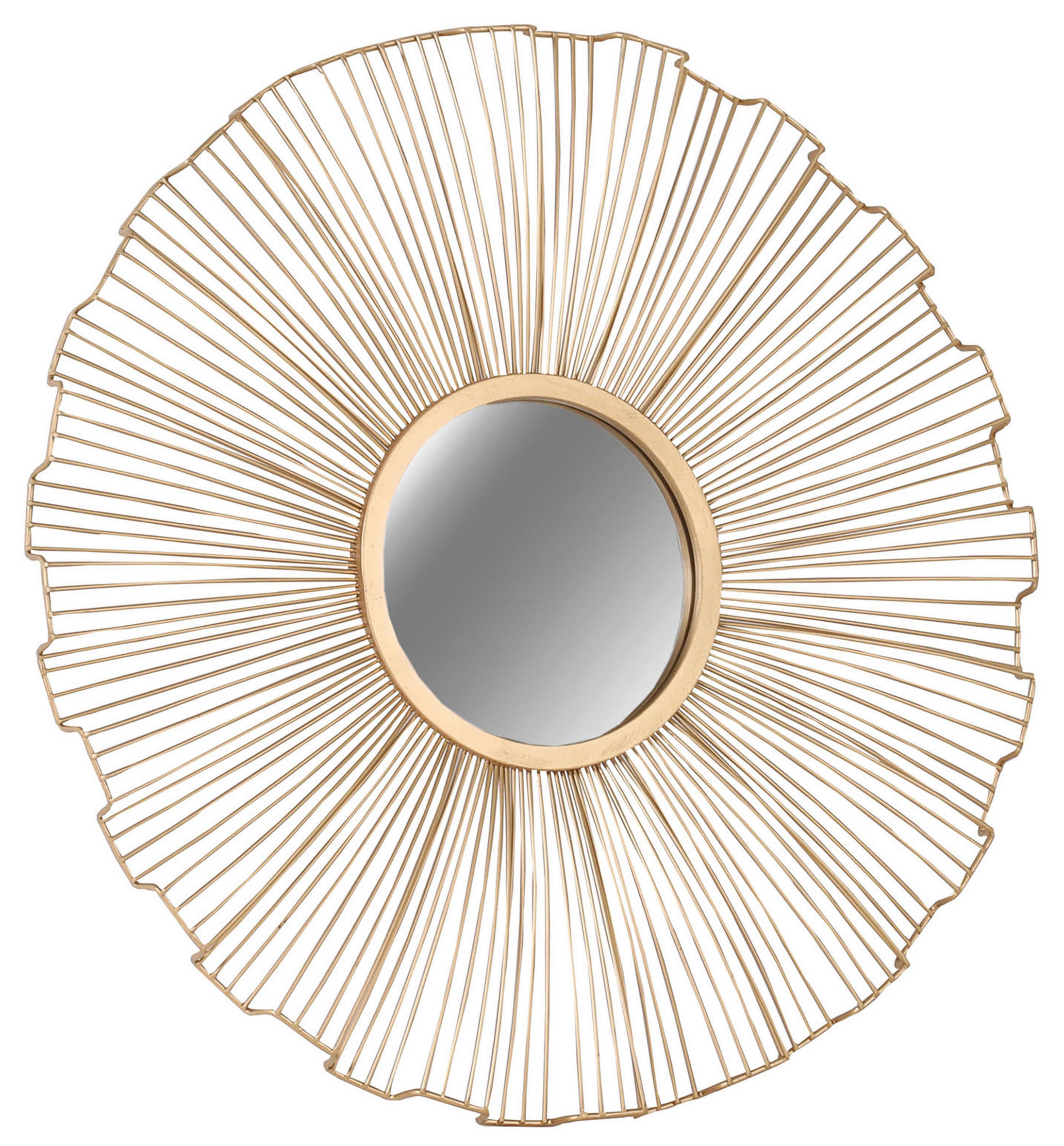 WANDSPIEGEL Goldfarben  - Goldfarben, Trend, Glas/Metall (64/3cm)