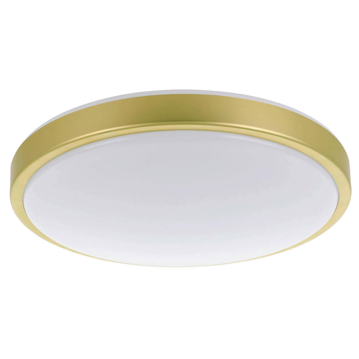 DECKENLEUCHTE 20 W  43/9 cm    - Weiss/Messingfarben, Basics, Kunststoff/Metall (43/9cm) - Eglo
