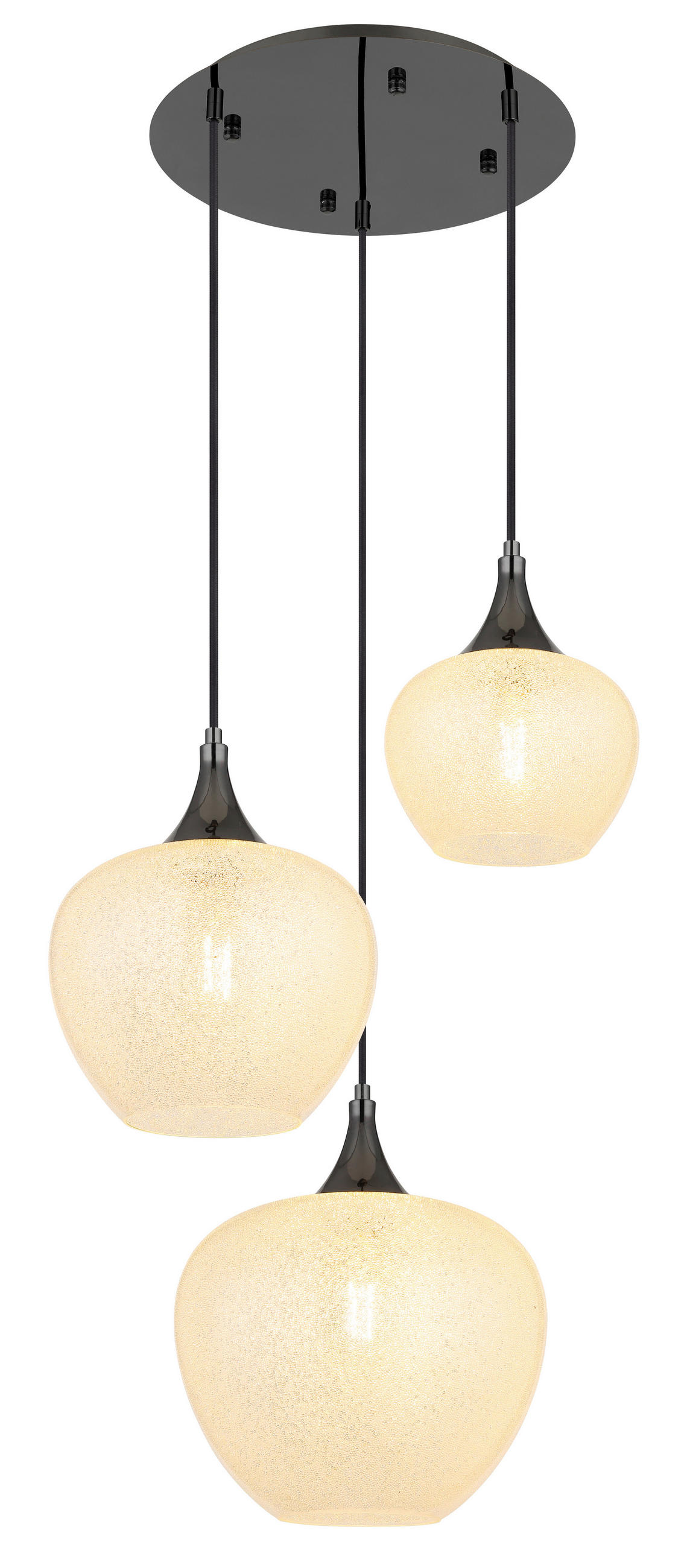 HÄNGELEUCHTE 49/120 cm    - Klar/Chromfarben, Konventionell, Glas/Kunststoff (49/120cm) - Globo