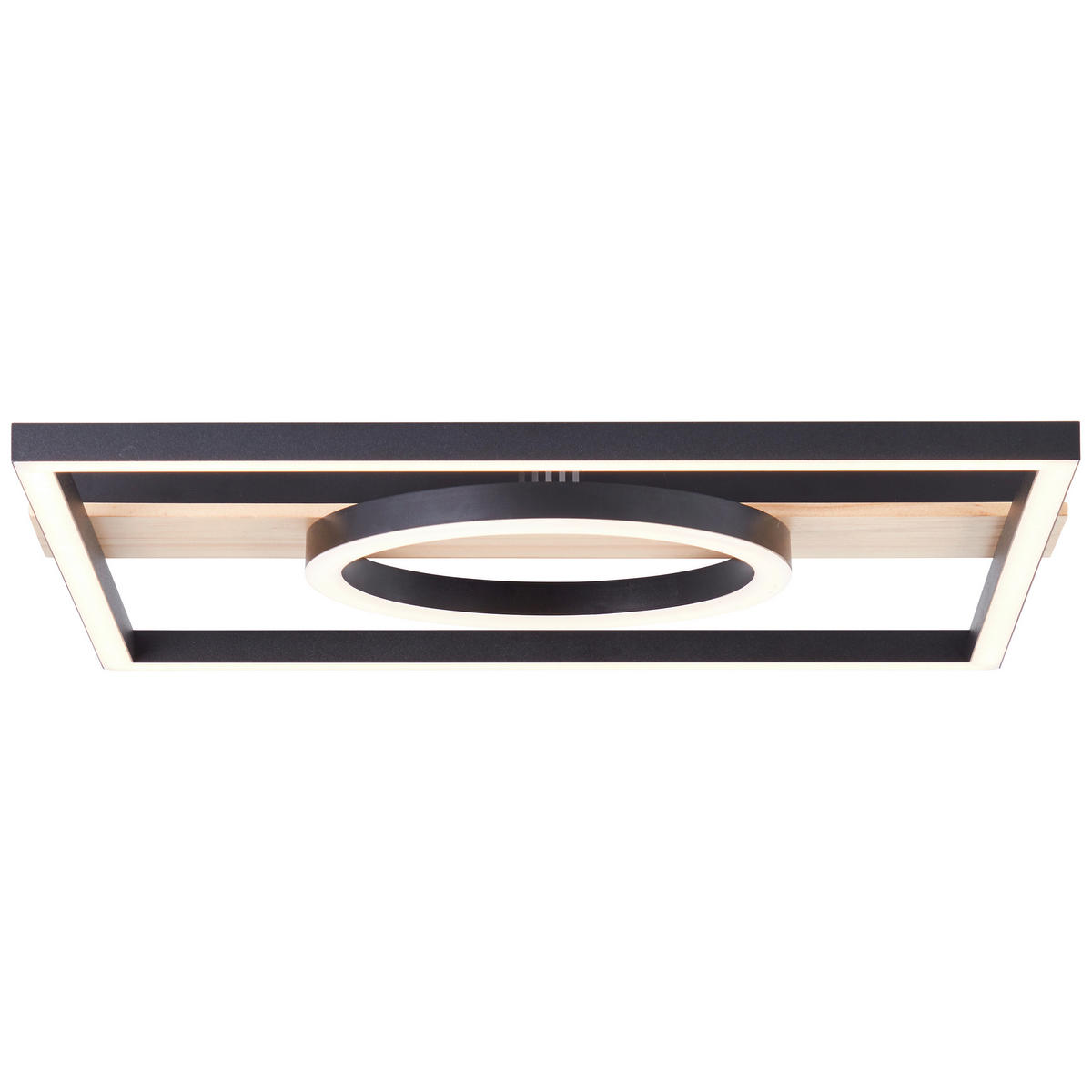 LED-PANEEL - Schwarz/Braun, Design, Holz/Kunststoff (5/42/40cm) - Brilliant