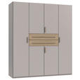 KLEIDERSCHRANK  in Eichefarben, Kaschmir  - Kaschmir/Eichefarben, MODERN, Holzwerkstoff (180/208/65cm) - Carryhome