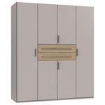 KLEIDERSCHRANK  in Eichefarben, Kaschmir  - Kaschmir/Eichefarben, MODERN, Holzwerkstoff (180/208/65cm) - Carryhome