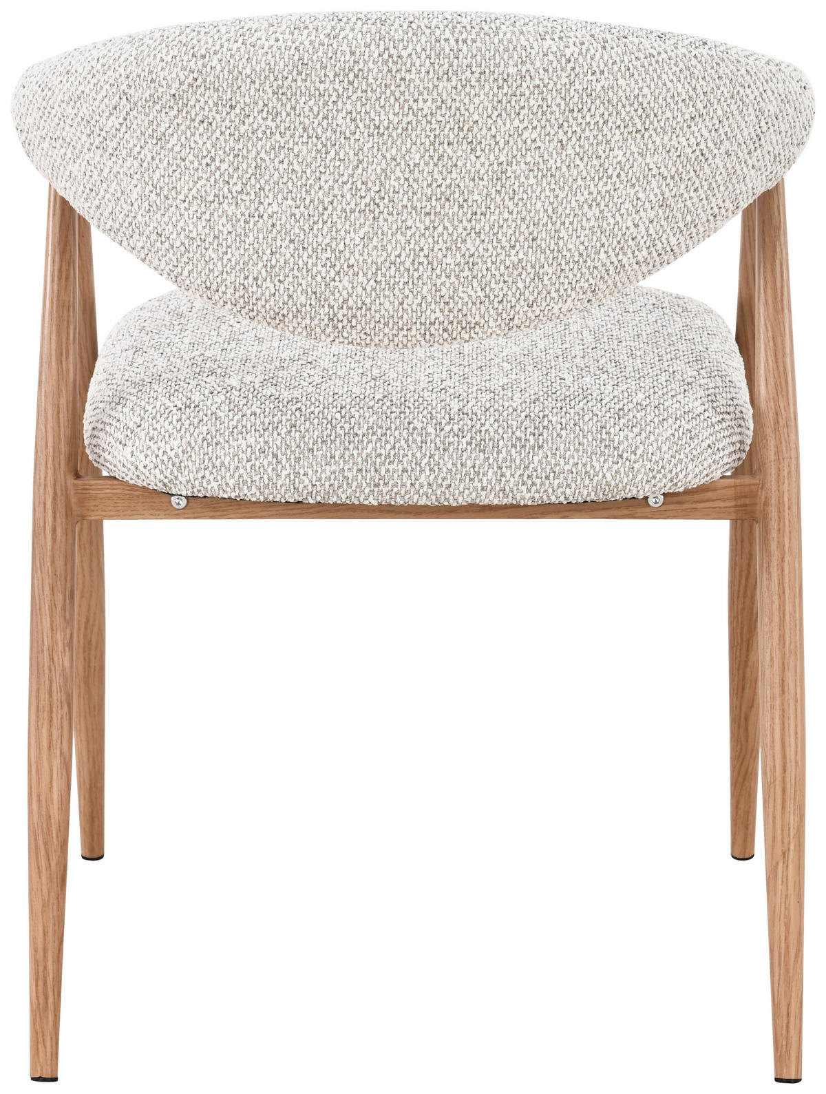 ARMLEHNSTUHL  Stoffauswahl Bouclé  Eichefarben, Hellgrau  - Eichefarben/Hellgrau, Design, Textil/Metall (58/78/60cm) - Lomoco