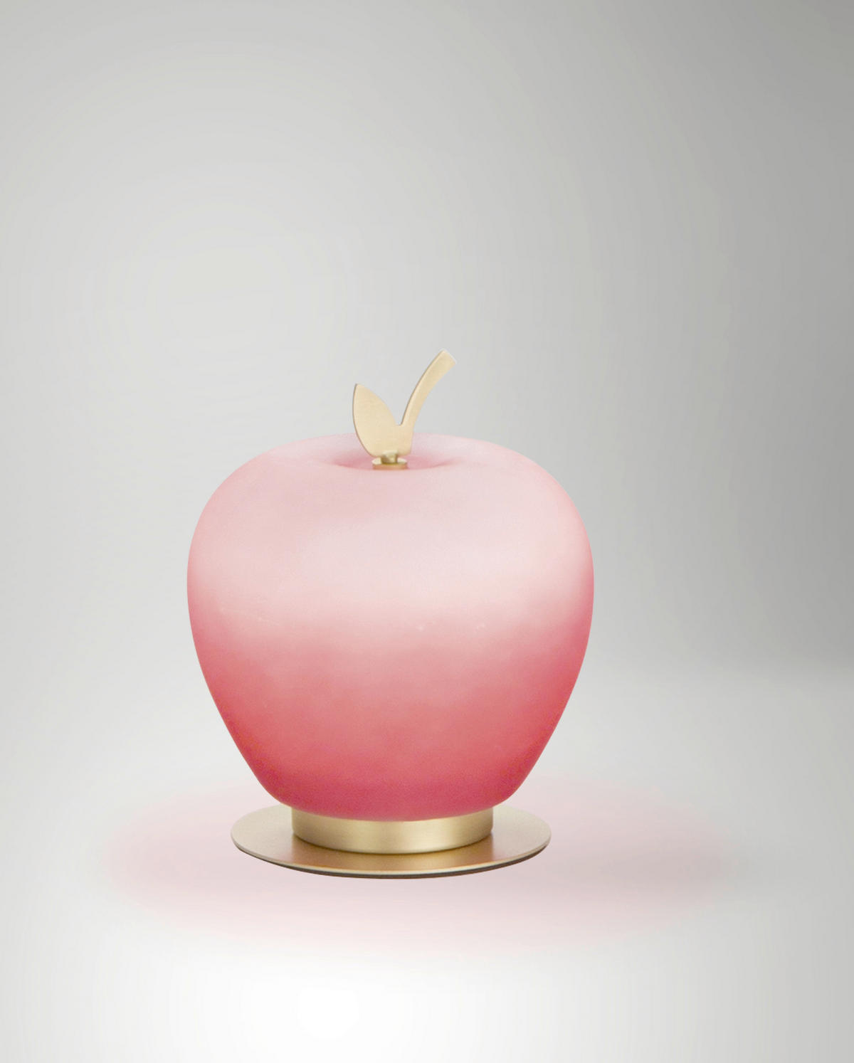 LED-TISCHLEUCHTE 14/17 cm   - Rot/Messingfarben, Design, Glas/Metall (14/17cm) - Fabas Luce