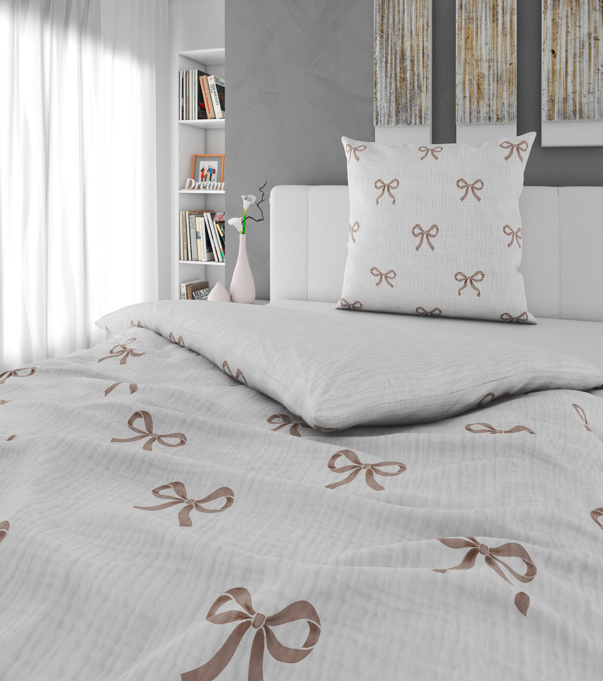 BETTWÄSCHE Musselin 155/220 cm  - Textil (155/220cm) - Esposa