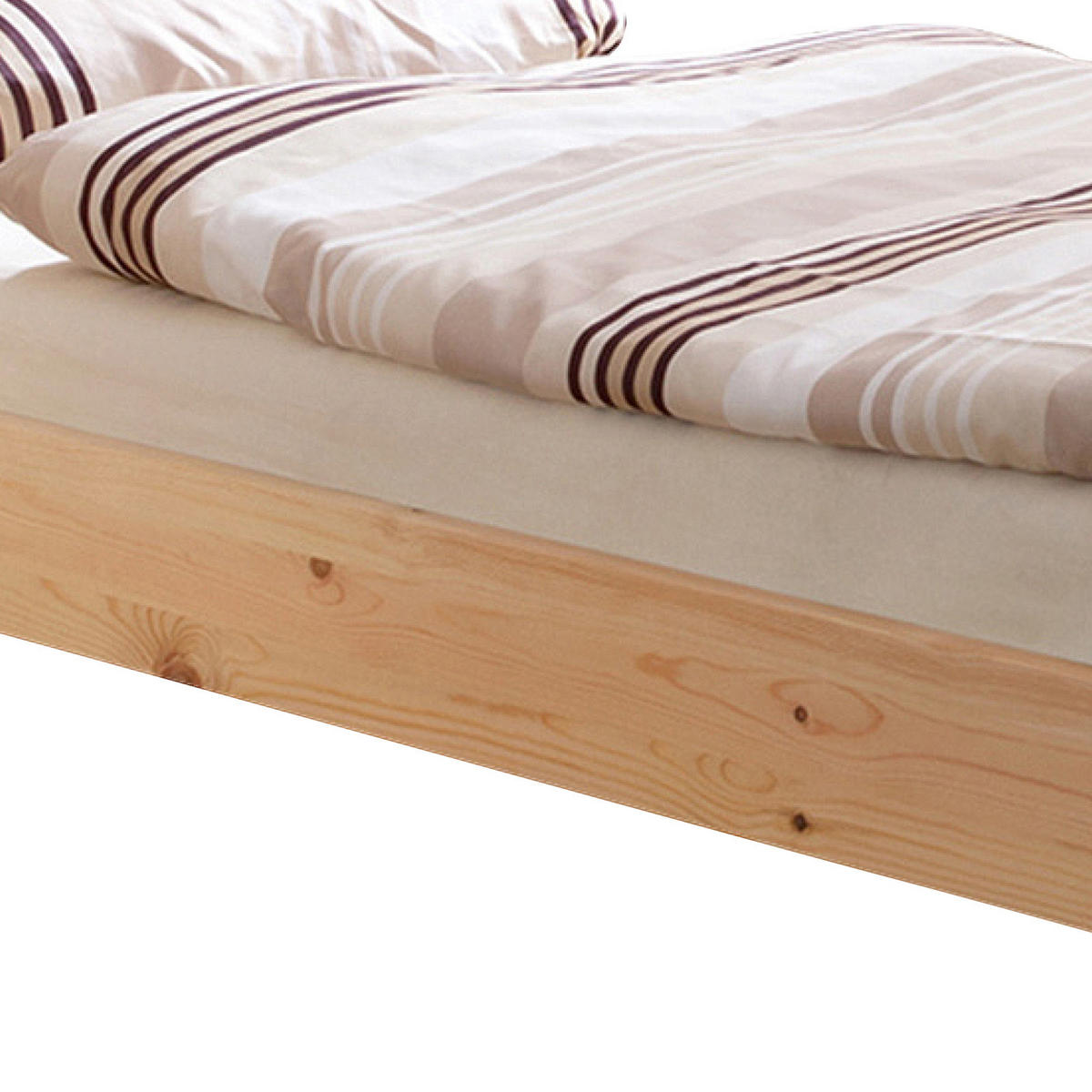 BETT 90/200 cm  in Kieferfarben  - Kieferfarben, Natur, Holz (90/200cm) - MID.YOU