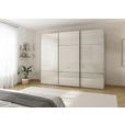 SCHWEBETÜRENSCHRANK  in Champagner  - Chromfarben/Champagner, KONVENTIONELL, Glas/Holzwerkstoff (242/223/68cm) - Novel