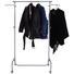 KLEIDERWAGEN Alufarben, Chromfarben, Schwarz - Chromfarben/Alufarben, Basics, Kunststoff/Metall (75/103-165/42cm) - Carryhome
