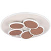 LED-DECKENLEUCHTE 49/7.5 cm   - Braun/Grau, Design, Metall (49/7.5cm)