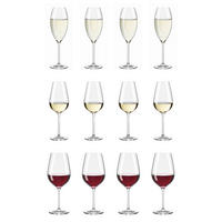 GLÄSERSET Glanzlicht 12-teilig  - Klar, Design, Glas (31,5/30,8/56,1cm) - Ritzenhoff