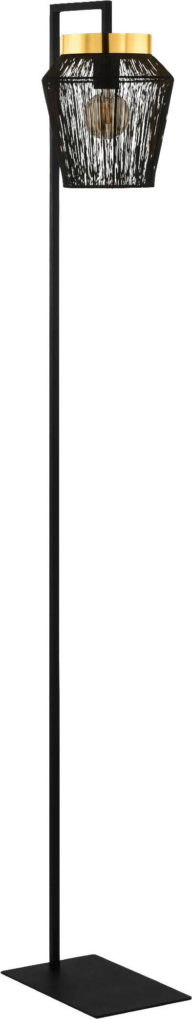 STEHLEUCHTE 22/31/170 cm    - Goldfarben/Schwarz, Design, Metall (22/31/170cm) - Eglo