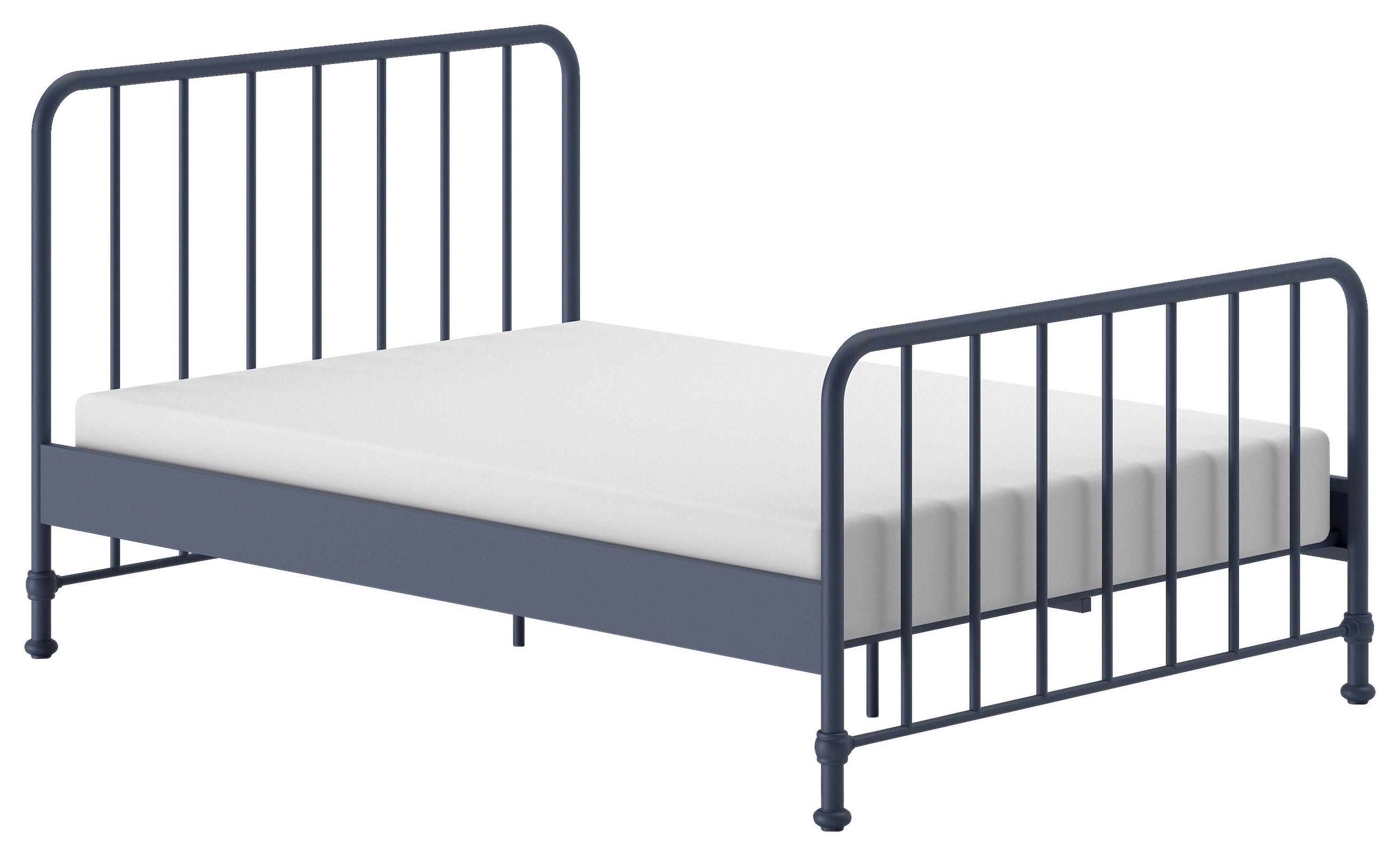 KINDER-/JUNIORBETT - Blau, ROMANTIK / LANDHAUS, Holz/Metall (140/200cm) - MID.YOU