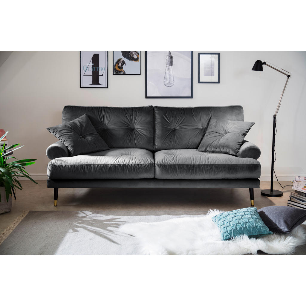 MID.YOU DVOJMIESTNA POHOVKA, textil, antracitová