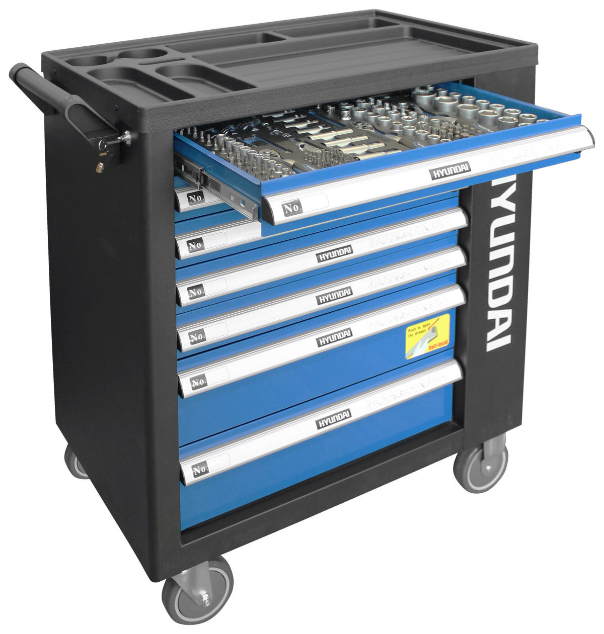 WERKSTATTWAGEN  - Blau, KONVENTIONELL, Metall (101/84/49cm) - Hyundai