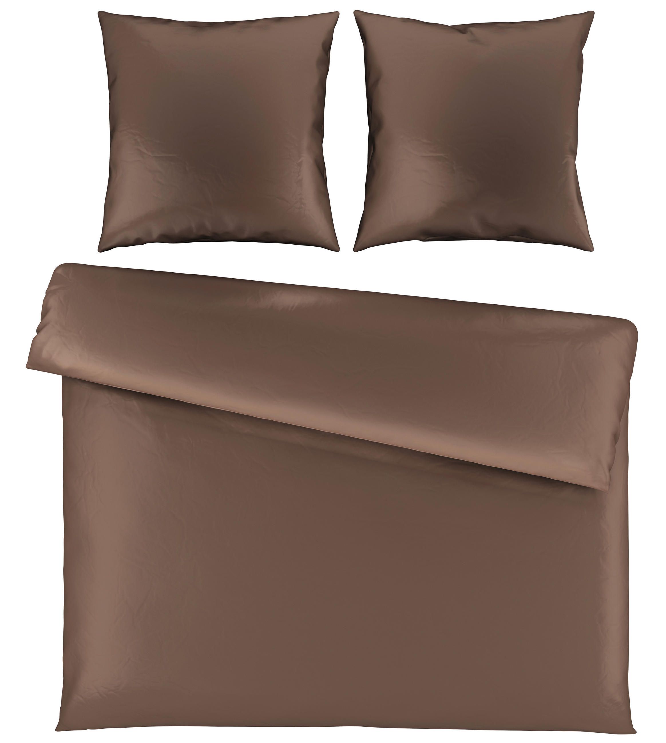 BETTWÄSCHE NIGIRI Satin 200/200 cm  - Cappuccino, Basics, Textil (200/200cm) - Bio:Vio