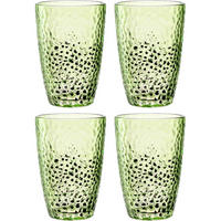 GLÄSERSET Matera 4-teilig  - Grün, Natur, Glas (8,4/12/8,4cm) - Leonardo