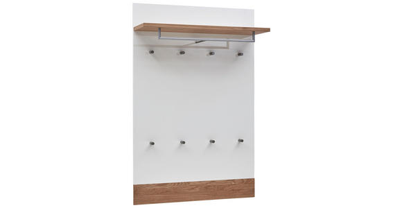 GARDEROBENPANEEL 92/140/28 cm - Eichefarben/Weiß, Design, Holz/Holzwerkstoff (92/140/28cm) - Dieter Knoll