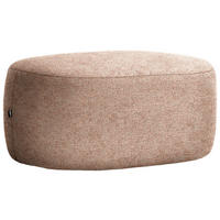 HOCKER in Textil Rostfarben  - Rostfarben/Schwarz, MODERN, Kunststoff/Textil (88/43/66cm) - Hom`in