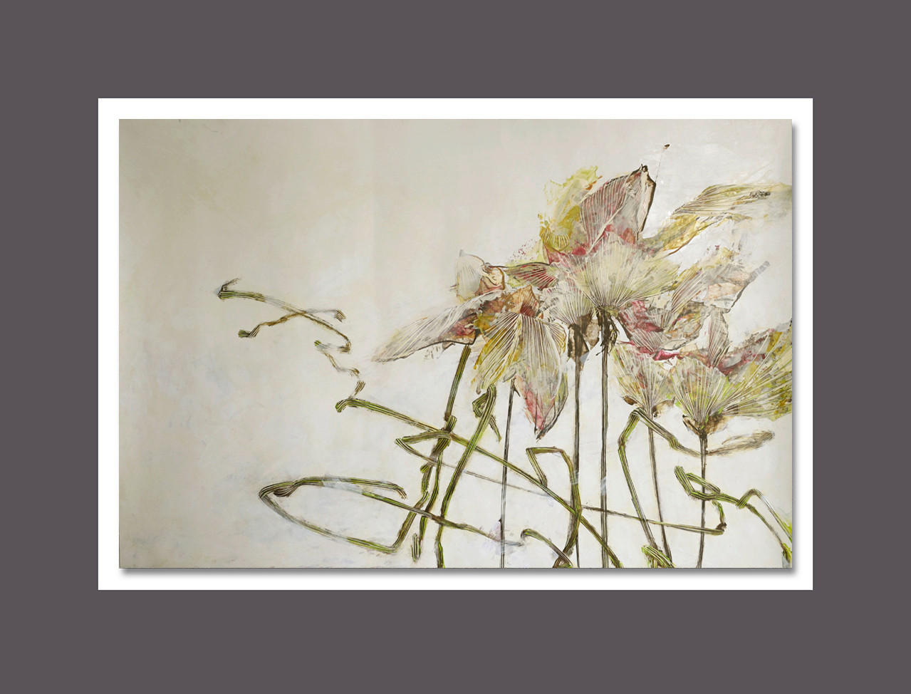 BILD Blumen 65/50 cm  - Multicolor, Basics, Holzwerkstoff/Kunststoff (65/50cm) - Wiedemann