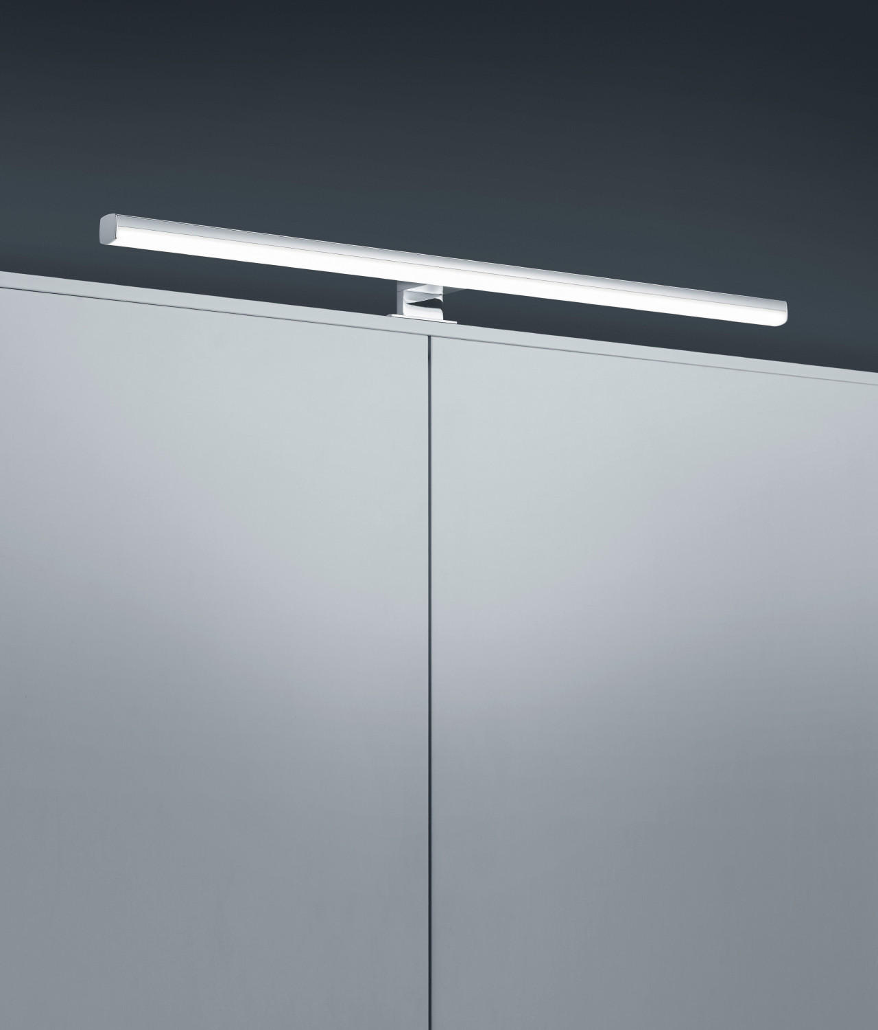 BADEZIMMER-WANDLEUCHTE - Chromfarben, Design, Kunststoff/Metall (79/4/11cm) - Helestra