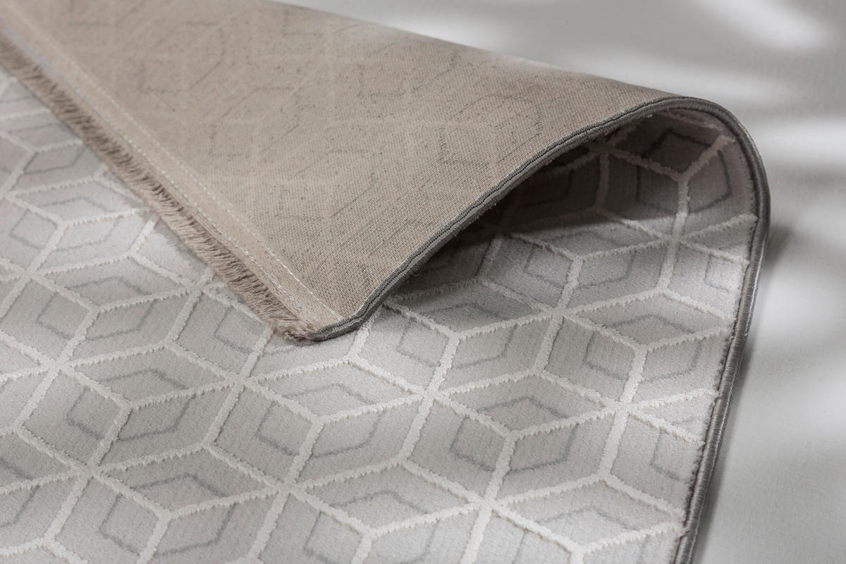 WEBTEPPICH 170/240 cm Metric  - Silberfarben, Design, Textil (170/240cm) - Joop!