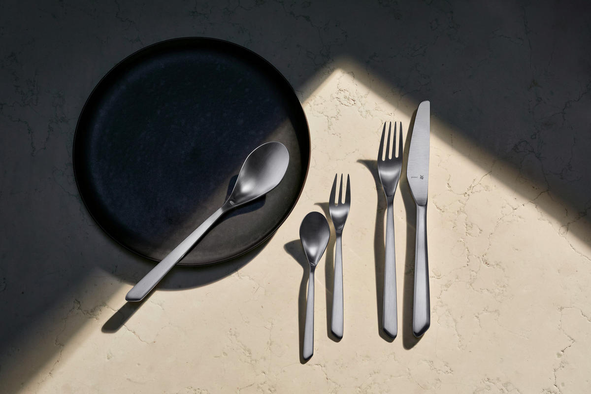 BESTECKSET  30-teilig  - Grau, Basics, Metall (43/26,5/55cm) - WMF