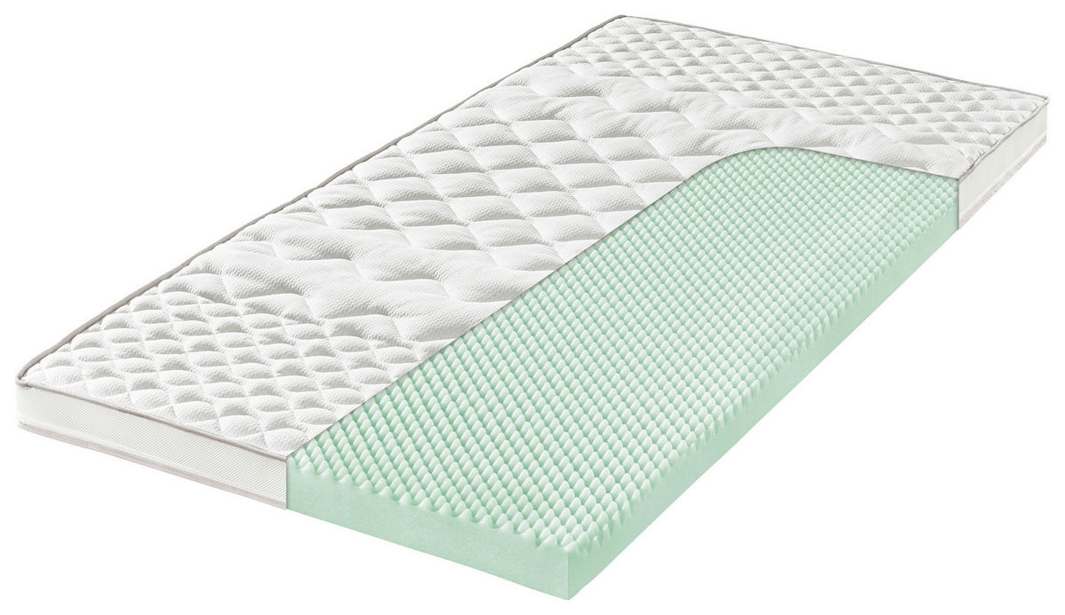 TOPPER 100/200 cm Höhe ca. 8 cm  - Weiß, Basics, Textil (100/200cm) - Modante