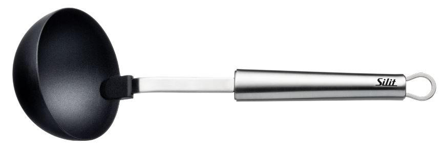 SCHÖPFLÖFFEL  - Schwarz, Basics, Kunststoff/Metall (30cm) - Silit