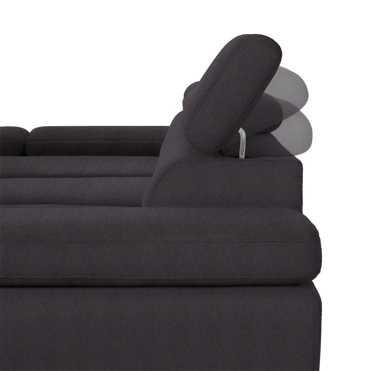 HÖRNSOFFA i vävt tyg svart  - svart, Modern, metall/textil (93/90/277cm) - MID.YOU