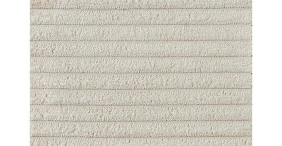 ECKSOFA in Cord Creme 254/224 cm - Creme/Schwarz, KONVENTIONELL, Kunststoff/Textil (254/224cm) - Hom`in