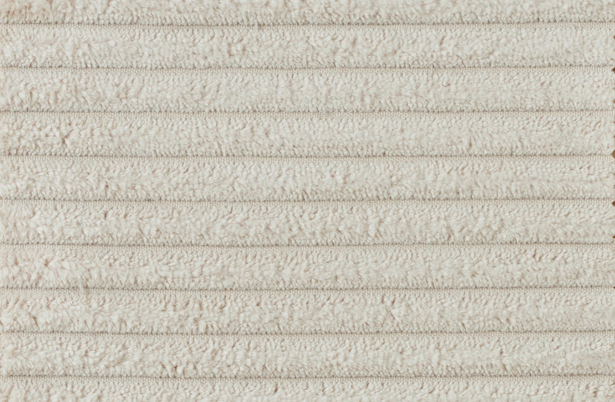 2,5-SITZER in Cord Naturfarben  - Schwarz/Naturfarben, Design, Textil/Metall (216/67/96cm) - Johann Jakob