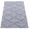 FLECKERLTEPPICH 60/120 cm Diamant Denim Blau  - Blau, Design, Textil (60/120cm) - Boxxx
