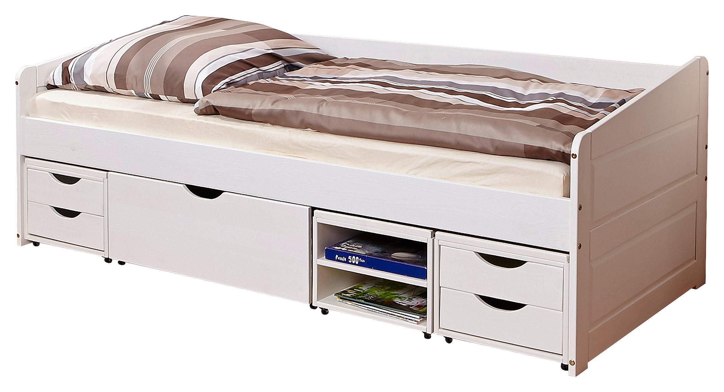 MID.YOU POSTEL S ÚLOŽNÝM PROSTOREM, 90/200 cm bílá