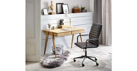 SCHREIBTISCH 120/65/76 cm in Wildeiche - Wildeiche, Natur, Holz (120/65/76cm) - Linea Natura
