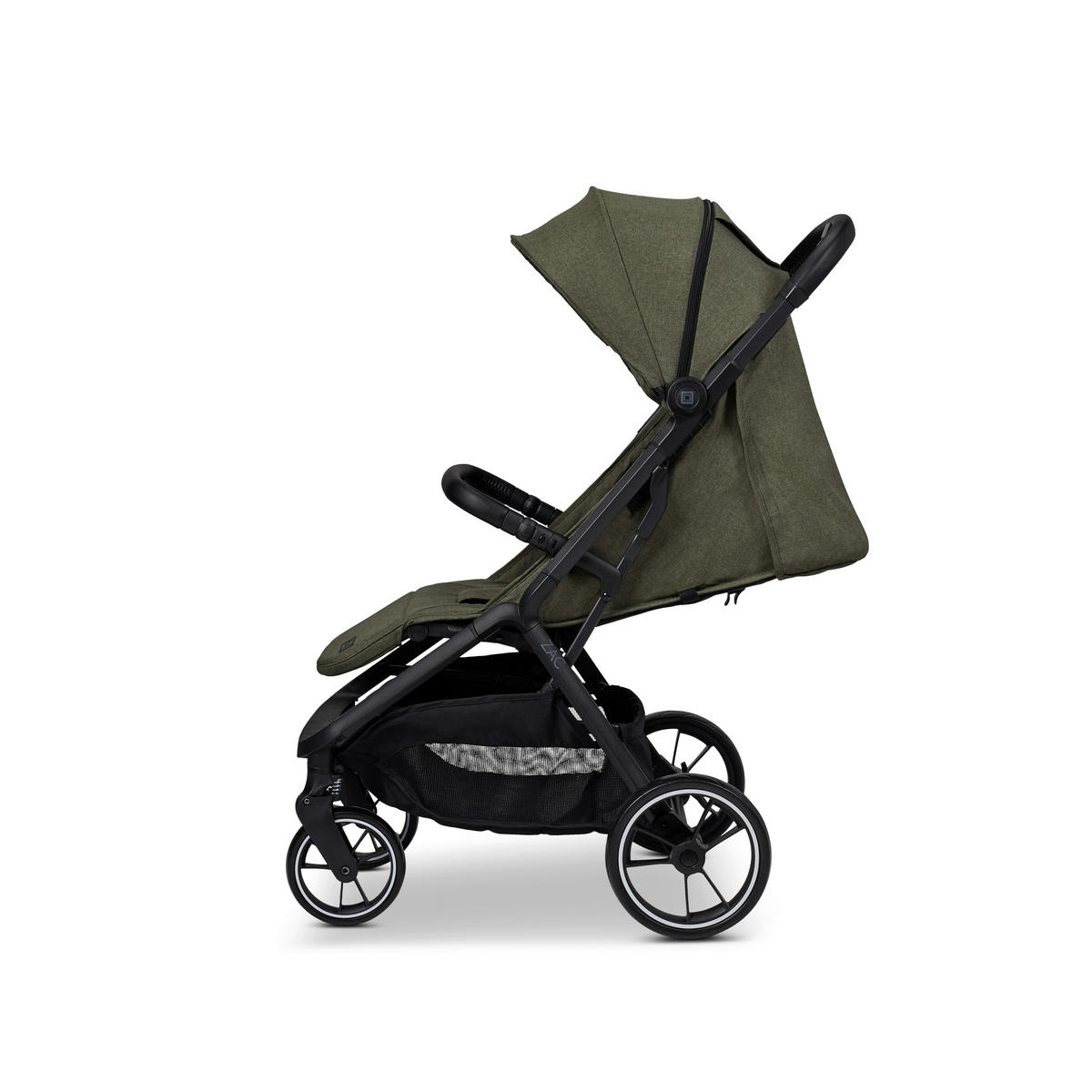 BUGGY Zac  - Schwarz/Olivgrün, Basics, Textil (80/55/102cm) - Moon