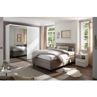 BOXSPRINGBETT 140/200 cm  in Braun  - Schwarz/Braun, KONVENTIONELL, Kunststoff/Textil (140/200cm) - RUF Betten