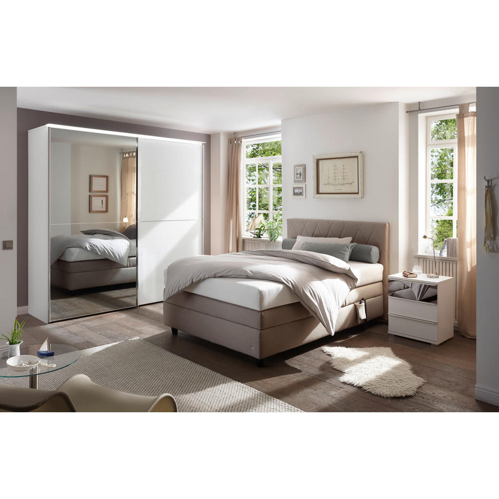 Thumbnail - RUF Betten Boxspringbett, Braun, Textil, H3, 7-Zonen, Höhe ca. 22 cm, 140x200 cm, Oeko-Tex® Standard 100, Blauer Engel, ...