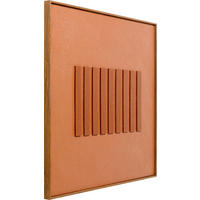 LEINWANDBILD Abstraktes 100/100/4 cm  - Braun, Design, Holz/Textil (100/100/4cm) - Kare-Design