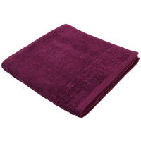 BADETUCH Violett 90/180 cm  - Violett, Natur, Textil (90/180cm) - Bio:Vio
