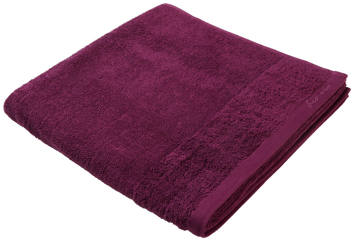 BADETUCH Violett 90/180 cm  - Violett, Natur, Textil (90/180cm) - Bio:Vio