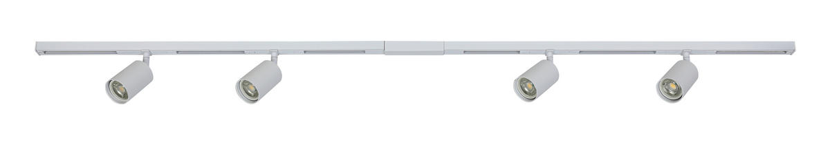 SCHIENENSYSTEM 120/5,5/14 cm  - Weiß, Trend, Kunststoff/Metall (120/5,5/14cm) - Collett's Monde